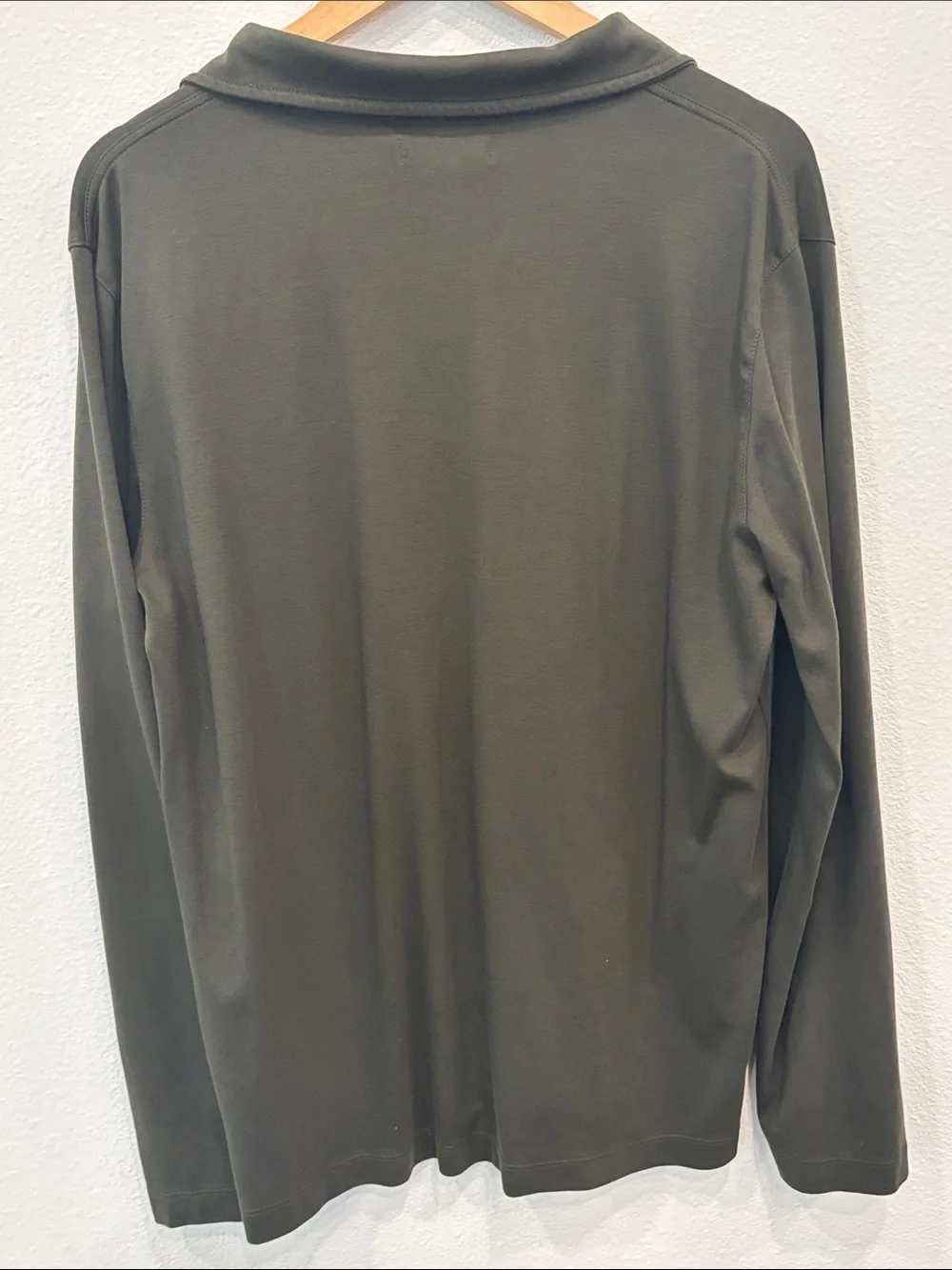 Banana Republic Men's Olive Half-Zip Pullover